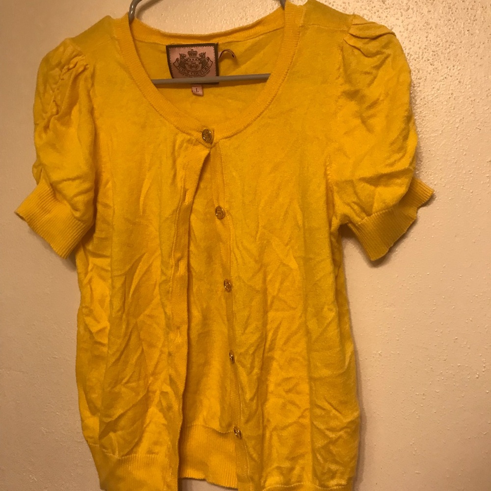 Juicy Couture bunched short sleeve cardigan